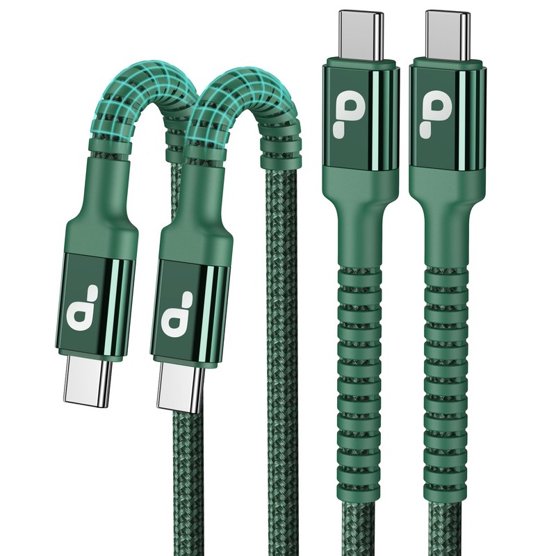 Cable USB C de 6 pies, paquete de 2 cables