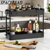 SPACELEAD Slim Storage Cart 3 Tier,Bathroom Organizer Rolling Utility,Mobile Shelving