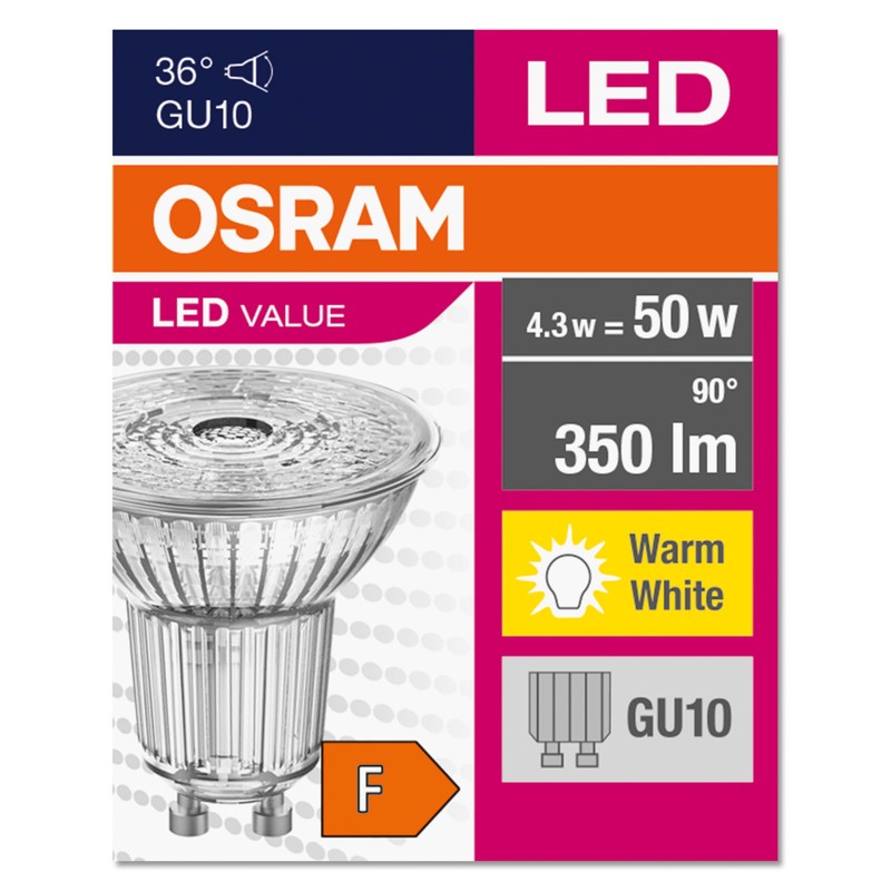 OSRAM LED Star Value PAR16 Reflector Lamp with 36 Degree