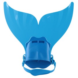 Children Kids Swimming Fin Training Flipper Fish Tail Diving Feet Blue