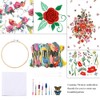 100Pcs/Set DIY Crafts Colorful Threads Embroidery Pen Punch Needle Kit
