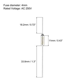 MECCANIXITY 4Pcs Metal Temperature Thermal Fuse RY152 152 °C 305.6 °F 15A 250V Cutoff Thermal Fuse for Motor Transformer Electric Industrial Home Appliance