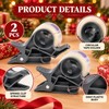 2-Piece Tape Dispenser Clips for Gift Wrapping – Gray ABS