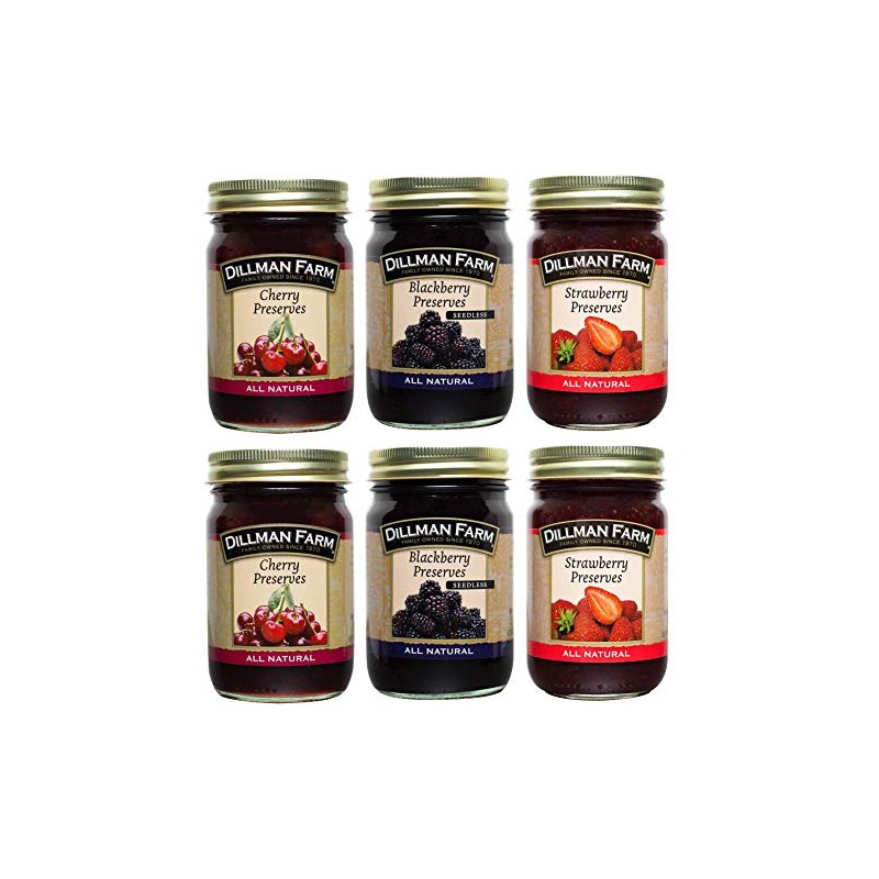 Dillman Farm 6 Piece Classic Holiday Preserves Variety Pack -