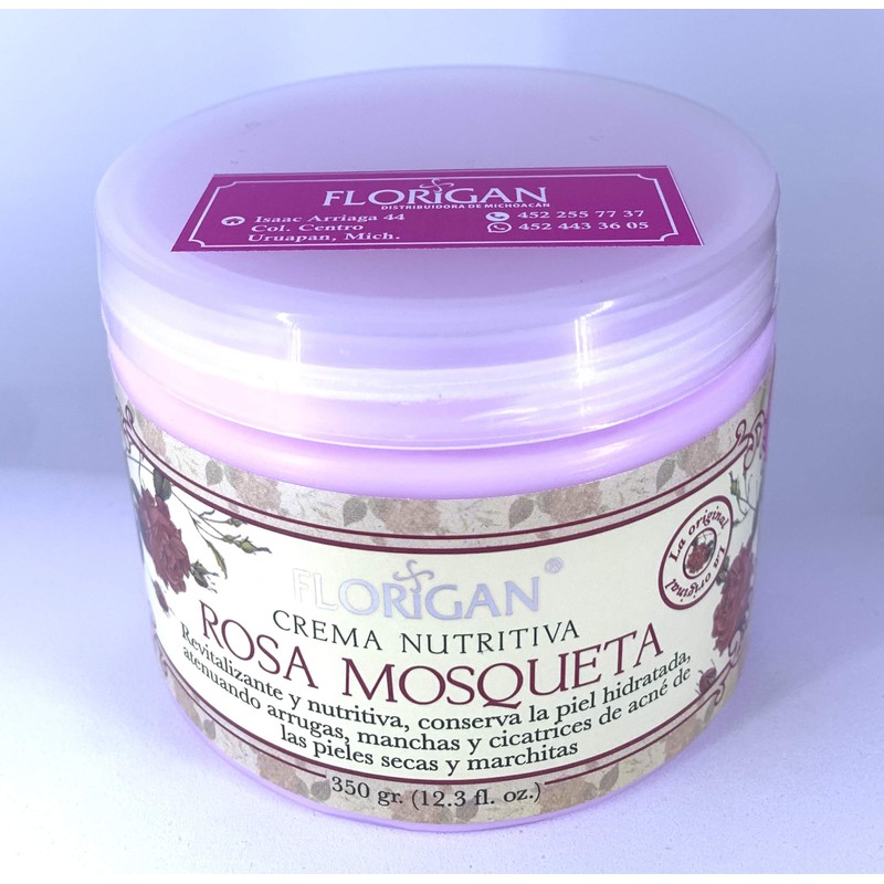 Crema nutritiva ROSA MOSQUETA 350grs. FLORIGAN
