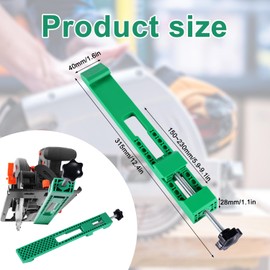 Adjustable Cutting Machine Base Guide, Circular Saw Milling Positioning Clamp Precision Wood Cutting Guide for Wood Tile Precision Cutting Tasks