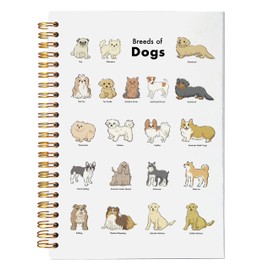 NEGIGA Dog Notebook, Dog Journal, Gifts for Dog Lovers, Dog Mom Gifts, Dog Owner Gifts, Cute Notebook, Spiral Notebook 5.5x8.3