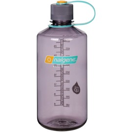 Nalgene Tritan 32 Ounces Narrow Mouth BPA-Free Water Bottle, Aubergine