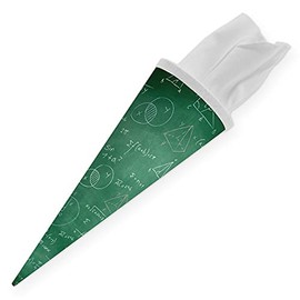 itenga Sibling School Cone 35 cm Formulas Gift Packaging Small School Cone for Students Suitable for Starting School Training or Study