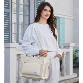 KALIDI FANCY FOREST Tote Bag, Shoulder Bag, Several Pockets, 3-Way Use, Detachable Shoulder Straps, Large Capacity, Large Capacity, Freestanding, Canvas Tote, Canvas Tote Bag, For School Commutes To