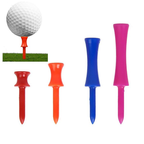 NUOLUX 4 Sizes Golf Step Down Tees Plastic Step Golf Tees (40 Count)