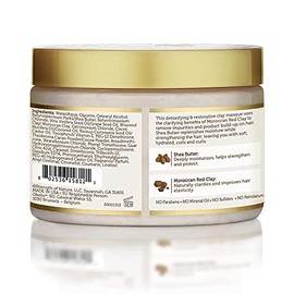 African Pride Moisture Milagro Marroquí arcilla y manteca de karité activada por calor, Masque, Único