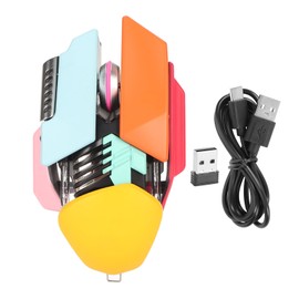 Bluetooth Mouse Bluetooth 5.0 3.0 2.4GHZ 3 Mode Connection Silent 4 Adjustable DPI RGB Rechargeable Gaming Mouse for PC Colorful