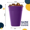 Exquisite Party Solids 12 Oz Purple Plastic Cups For Party