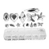 WOONEKY Flat Bottom Nail Charms Nail Decorations for Manicure Art