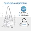 TOURIT Stadium Approved Clear Lunch Bag Transparent Bag with Adjustable
