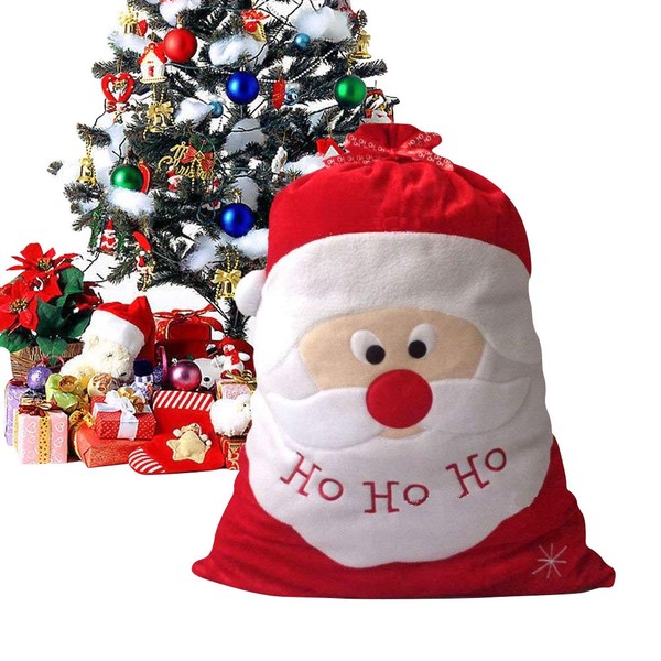 SIQITECH Santa Sack Large Christmas Sack with Drawstring Gift Bag