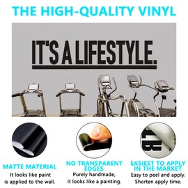 Inspirational Quotes Family Wall Stickers: Home Vinyl Art Wall Decals for Kitchen Living Room - It's a Lifestyle 26" X 6"