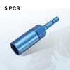 HARFINGTON 5pcs Nut Driver 15mm Hex Drive Socket CR-V Steel
