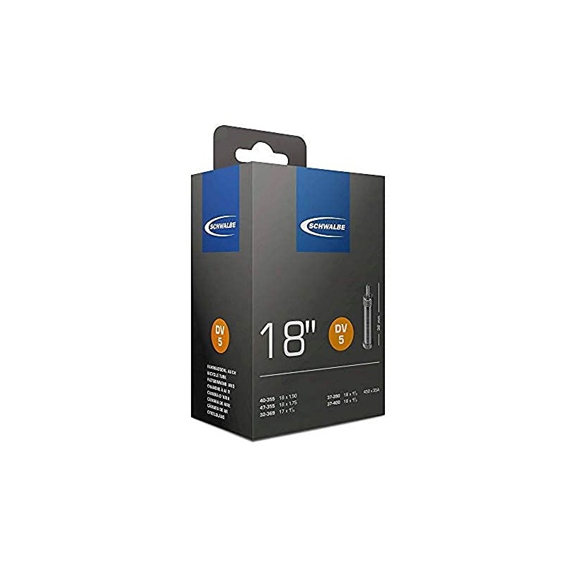 Schwalbe Bicycle Tube No. 5/18 Inch Black Size:18 Zoll