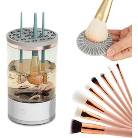 Máquina Limpiadora Automática de Brochas de Maquillaje, Spinner de Limpieza Eléctrica, Limpia y Actualiza sin Esfuerzo las Brochas para Brochas Cosméticas