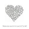 Heart Ornament Metal Die Cuts,Valentines Love Heart Frame Wedding Cutting