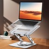 Glangeh 360° Turntable Laptop Stand Foldable Ergonomic Notebook Stand Robust