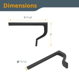 POWERTEC 4PCs Bench Dog Clamp & 8PCs Bench Dogs for 3/4" Bench Dog Hole, 8" Hold Fast Clamps for Woodworking, Fits MFT Work Table, Wood Clamps for Use w/Hammer, Work Bench Accessories (71958)