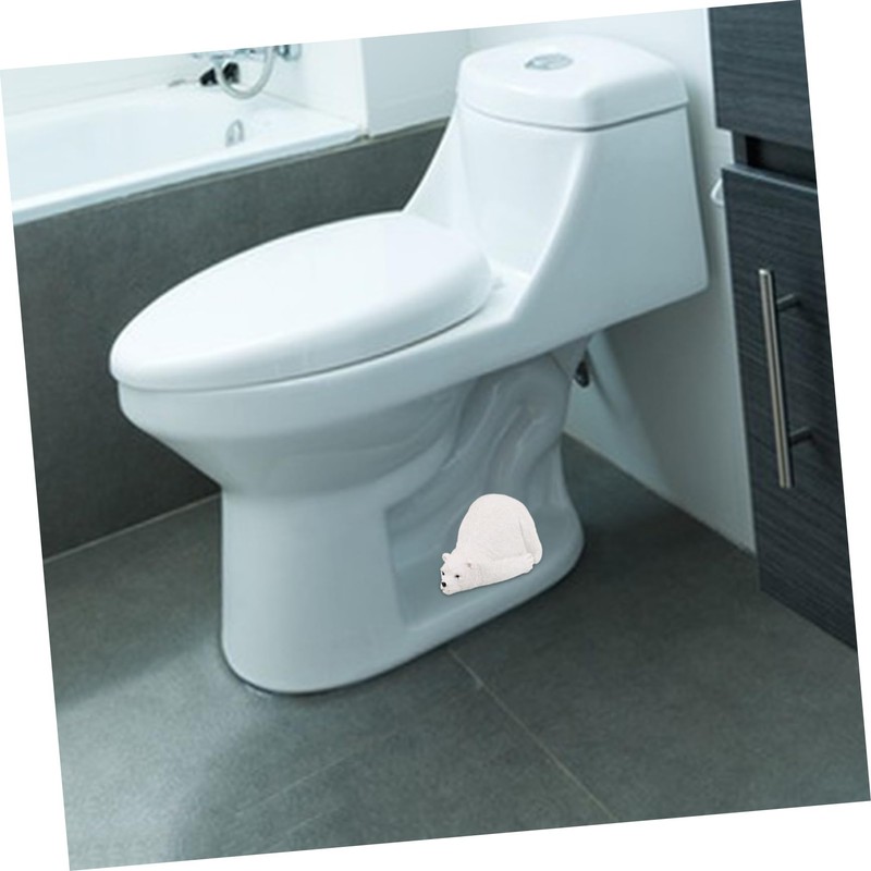 DOITOOL Adorable Bear Patterned Toilet Bolt Caps Easy to Fit