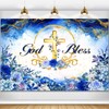 HANSHUAI God Bless Backdrop First Holy Communion Baptism Photography Background