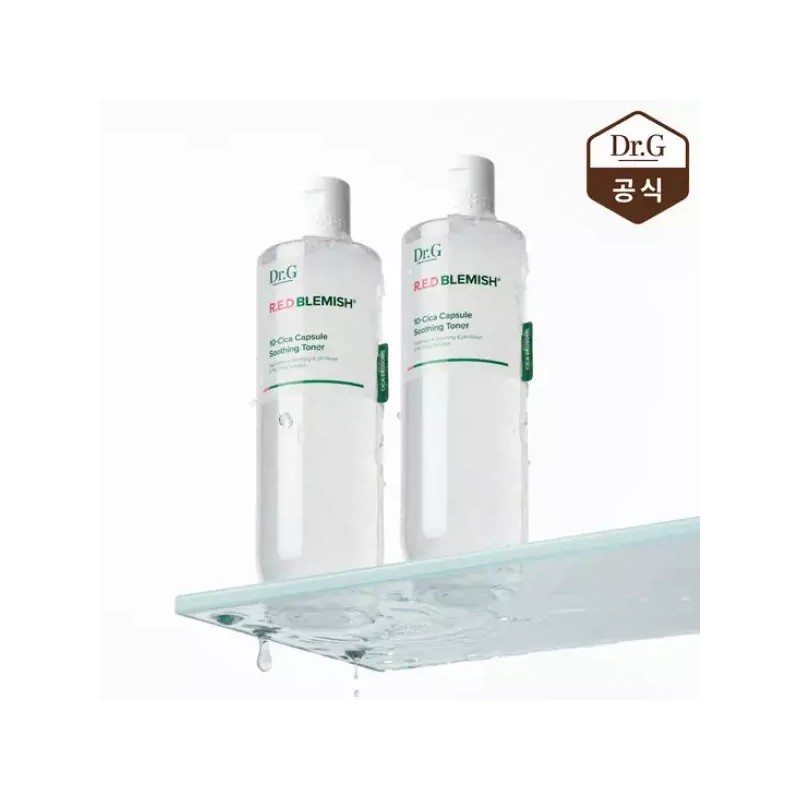 Dr.G 닥터지 레드 블레미쉬 10-시카 캡슐 수딩 토너 300ml 2개