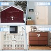 Mooche Slide Latch Lock Barrel Bolt with Padlock Hole, Barrel