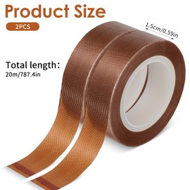 Aysatogc 2 Roll Led Light Strip Tape, 0.59 in x 32.8 ft Light Dimming Masking Cover Sticker Soften Lighting Blocking Sticker Fits LED Strips, Cabinet, Cove, TV Backlight(Brown)