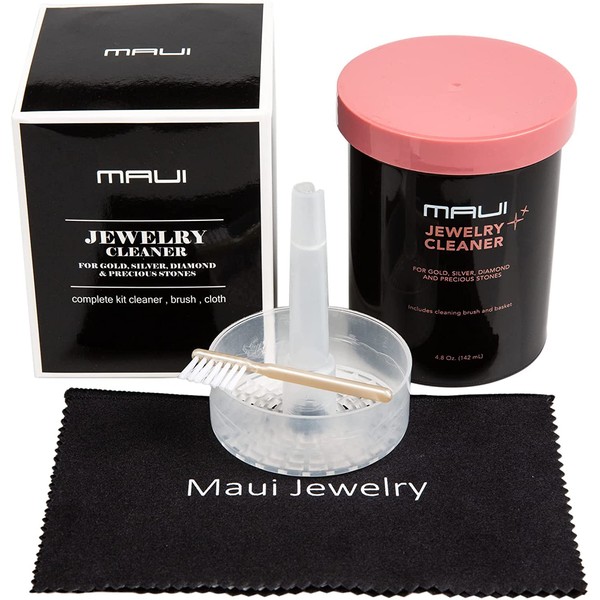 Maui Liquid Jewelry Cleaner Solution Complete kit with Cloth ..