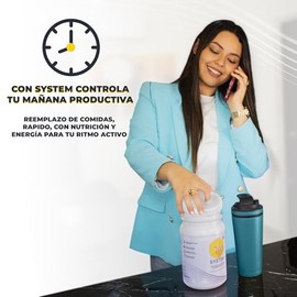 SM SYSTEM Malteada de Proteína Multivitamínica | Desayuno Completo en 1 Minuto para Estilo de Vida Activo | Shake Saciante y Nutritivo | Vainilla | 80