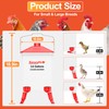 ZenxyHoC 3.6 Gal Chicken Waterer with Anti-Roost Cone, 3 Height