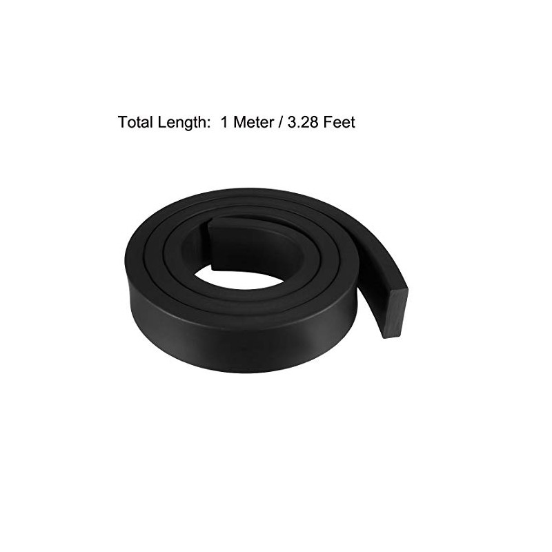 sourcing map Rubber Seal, Rubber Strips, Solid Rectangle, 30 mm