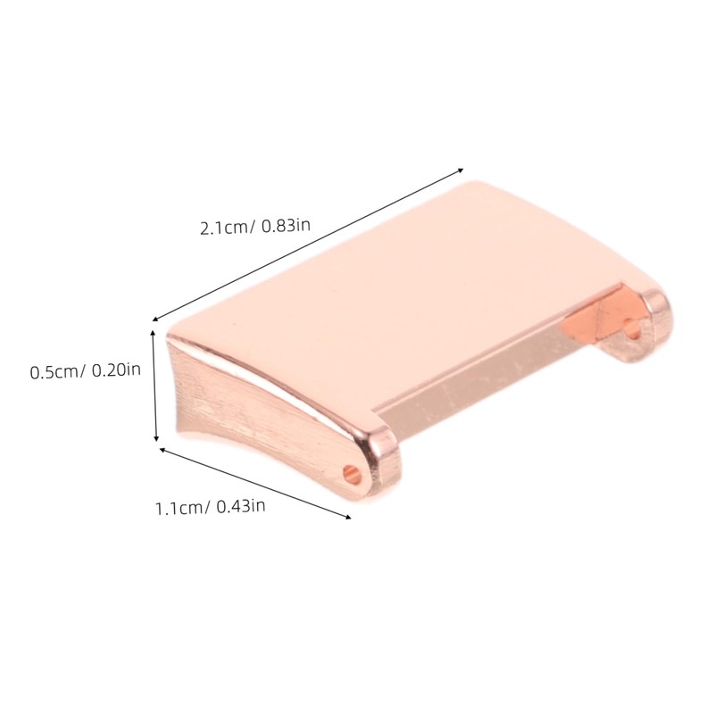 KOMBIUDA 2pcs Watch Band Adapter: Smartwatch Strap Connector Adapter Metal