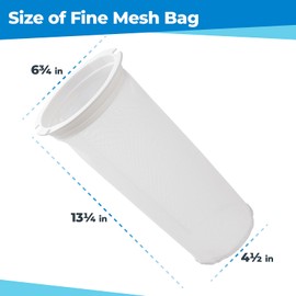 PROSOCOOL Debris Canister Fine Mesh Bag 004152451700 Replacement for Paramount Debris in-Deck & Equipment-Side Canister, 600 Micron Fine Mesh Bag