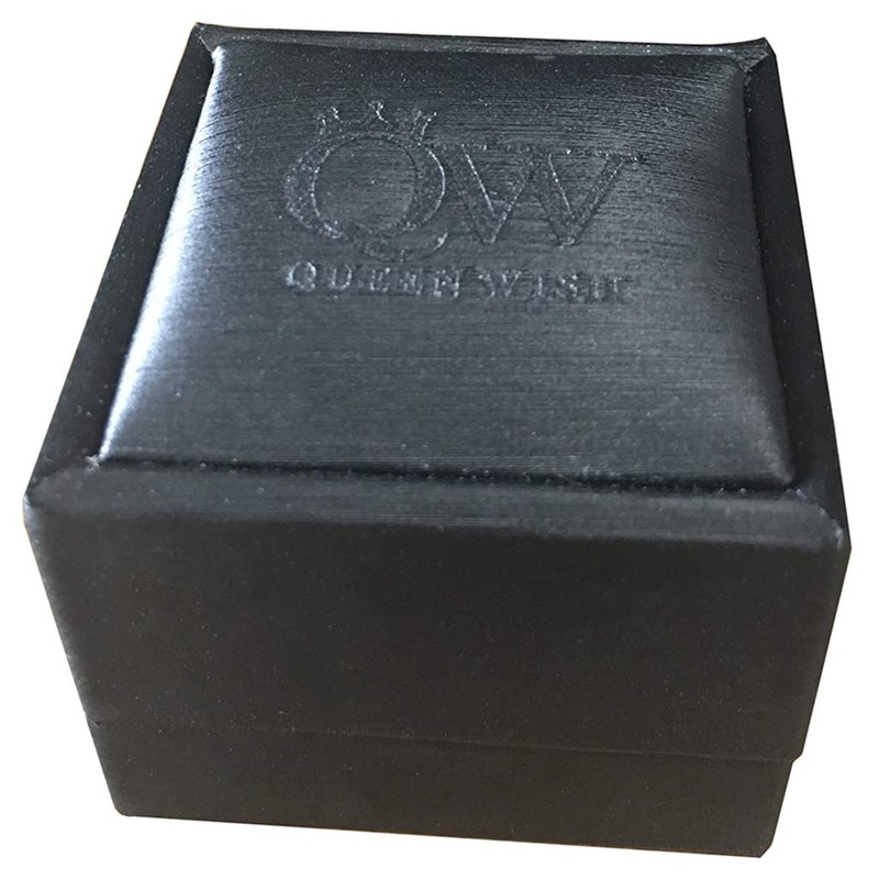 QUEENWISH 8mm Red&Black Tungsten Carbide Ring Mens Two Tone Wedding