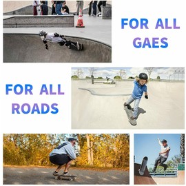 28 Inches Anti Skid Skateboard for Beginners Upto Skateboard is 28 x 7 inches and 5.7lbs Weight Lightweight, Portable and Very Easy