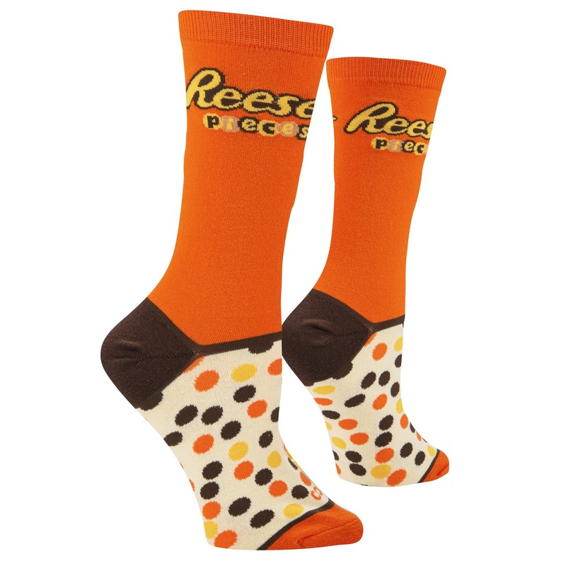 Cool Socks Reese's Pieces Candies, Fun Print Novelty Crew Socks