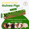 CAVYPOP Guinea Pig Tunnels, Foldable Fleece Hideout Beds with Cheese-Hole
