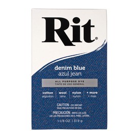 All Purpose Concentrated Rit Dye Powder – Denim Blue (1 Pack) – Multi-Purpose Dye for Clothing, Décor, and Crafts
