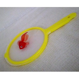 Goldfish and Super Ball Scooping Frame, One-Touch Poi, Pink, Green, Yellow, 2 Each