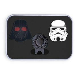 Golf Ball Marker Gift Set - Dark Side Markers + Hat Clip (Gift Tin)