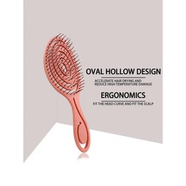 곱슬머리 전용 나일론 강모 헤어 마사지 브러시 두피 케어 스타일링 도구 [H 7800] Nylon Bristle Hair Massage Brush for Curly Hair Scalp Care Styling Tool [H 7800]