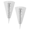 CAXUSD 2pcs Rain Gauge Outdoor Measuring Cup for Weather Monitoring