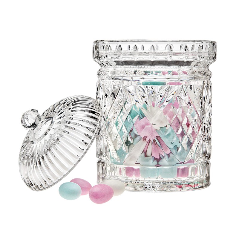Godinger Canister Set, Crystal Glass Canisters Food Storage Candy Jars