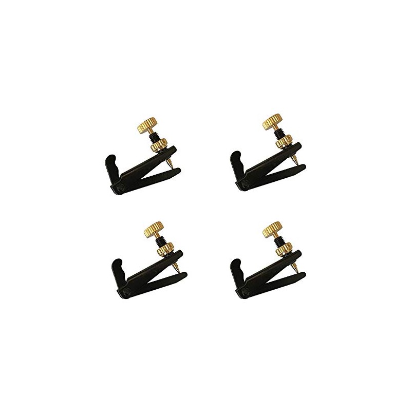 Jiayouy 4Pcs Violin Fine Tuners 3/4-4/4 String Adjuster Fine Tuner